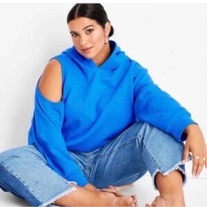 Future Collective Open Shoulder Hoodie